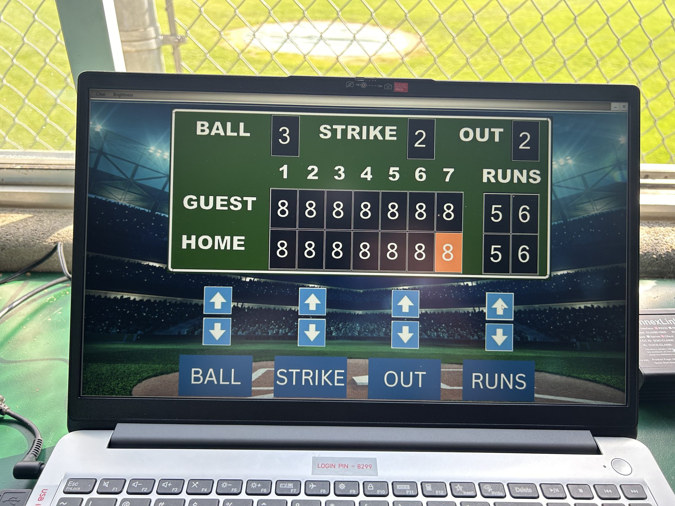 Digital Sign Solutions baseball scoreboard control software